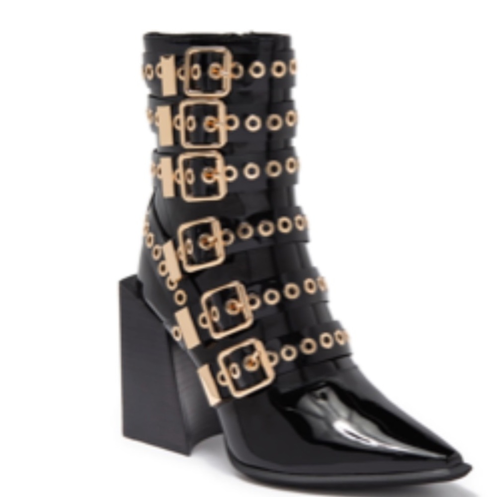 Jeffrey Campbell Black Biker Boots 🖤👢